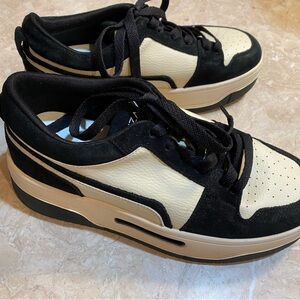 Puma Women's Stylish Black and Cream Athletic Sneakers